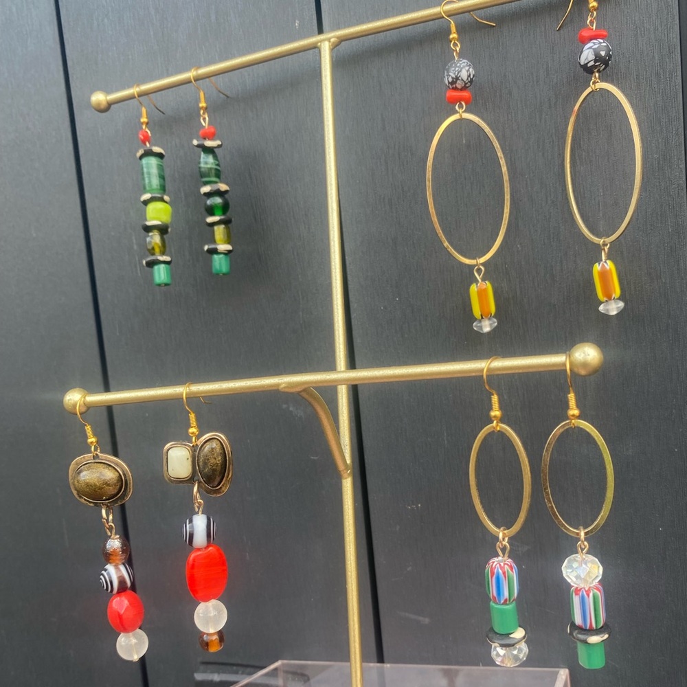 Handmade Glass Beaded Earrings- pick one or bundle